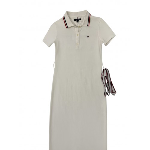 Tommy Hilfiger Women White Polo Dress – Classic Preppy Style / Pre-Owned
